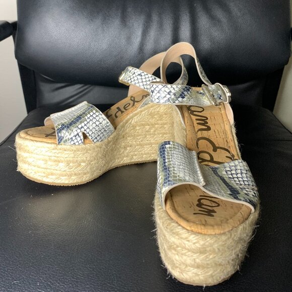 Sam Edelman Shoes - Sam Edelman Snake Print Wedges, size 7